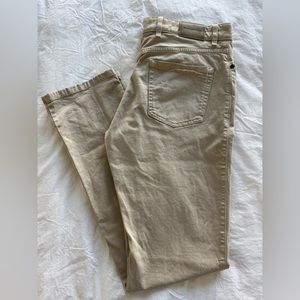 Ermenegildo Zegna Cotton Pants, Size 34, Tan